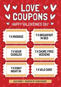 Tap to view Love Coupons Valentine's Day Card