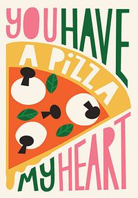 Tap to view Pizza my Heart Valentine's Day Card