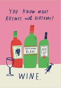 Rhymes With Birthday? Card