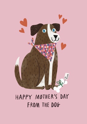Present From the Dog Mother's Day Card