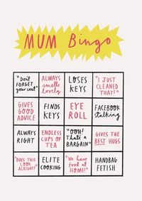 Tap to view Mum Bingo Mother's Day Card