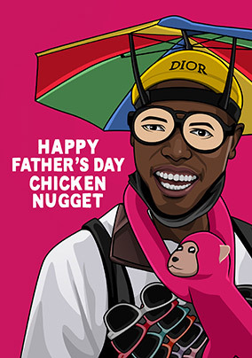 Chicken Nugget Father's Day Spoof Card