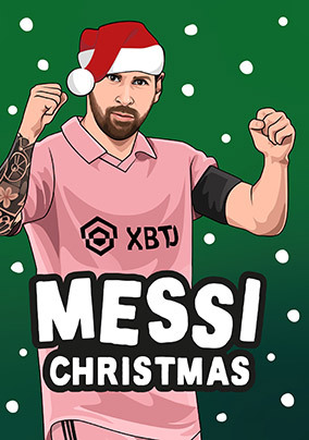 Messi Christmas Spoof Card