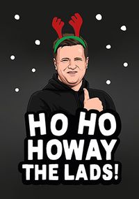 Ho Ho Howay the Lads Spoof Christmas Card