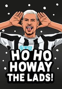 Spoof Ho Ho Howay the Lads Christmas Card