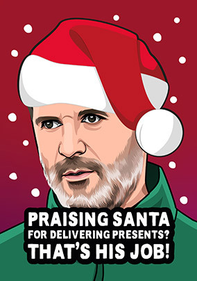 That's His Job Spoof Christmas Card