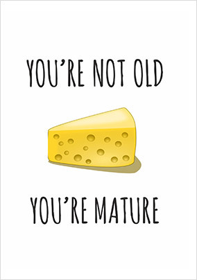 Mature Birthday Card