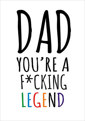 Dad F*cking Legend Father's Day Card