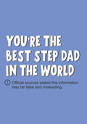 Best Step Dad in the World Father's Day Card