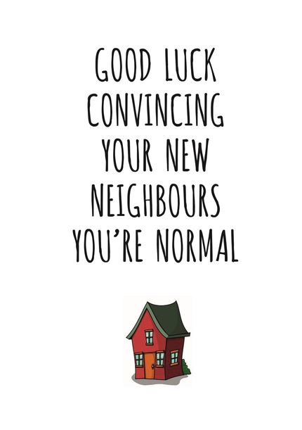 New Neighbours Card