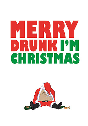 Merry Drunk Christmas Card