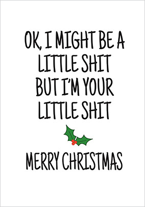 Little Sh*t Christmas Card