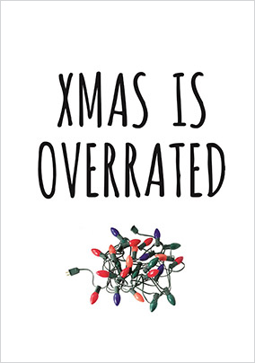 Overrated Christmas Card Funky Pigeon