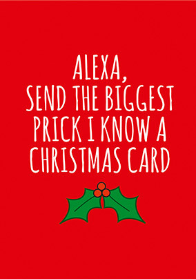 Biggest Pri*k Christmas Card