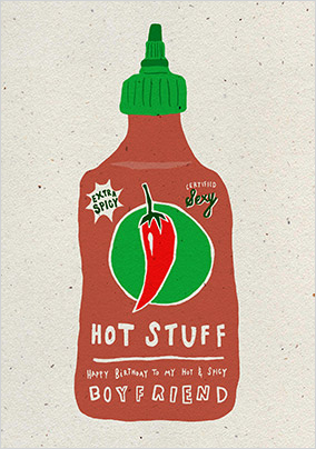 Hot Stuff Birthday Card