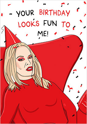 Your Birthday looks fun to me Birthday Card