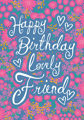 Lovely Friend Photo Birthday Card