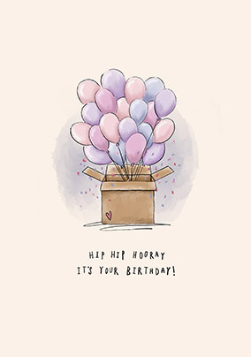 Hip Hip Birthday Card