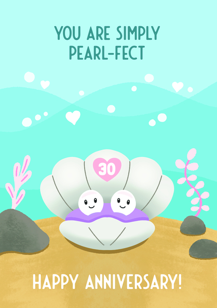 Pearl Anniversary Card