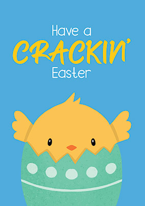 Easter Chick Egg Card