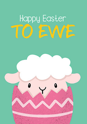 To Ewe Easter Card