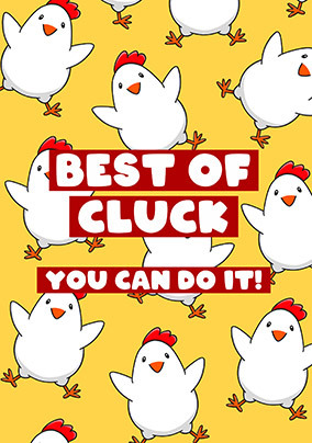 Best of Cluck Good Luck Card