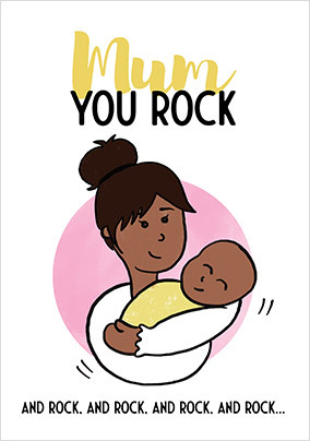 Mum You Rock and Rock Mother's Day Card