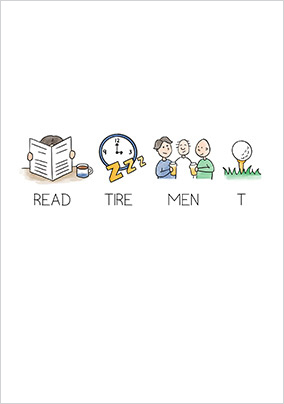 Read Tire Men T Retirement Card