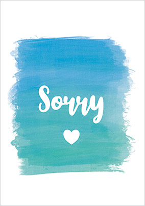 Sorry Heart Card