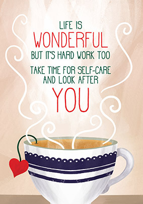 Self Care Tea Card