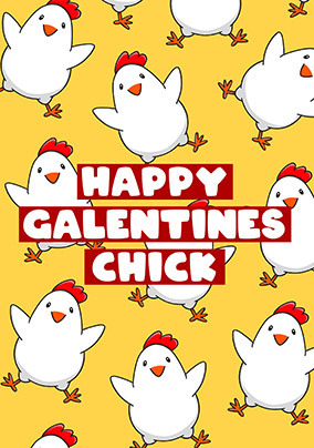 Galentine Chick Card