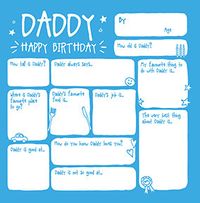 Daddy Prompts Birthday Card