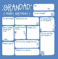 Grandad Prompts Birthday Card