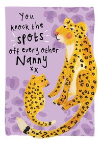 Tap to view Nanny Knock the Spots Off Mother's Day Card