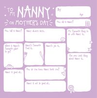 Tap to view Nanny Prompts Mother's Day Card