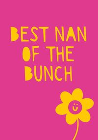 Best Nan of the Bunch Mother's Day Card