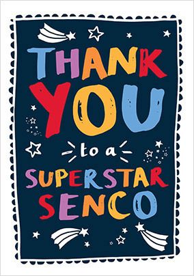 Superstar Senco Thank You Card