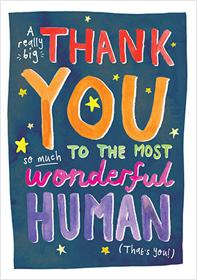 Wonderful Human Thank You Card