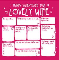 Wife Prompts Valentine's Day Card