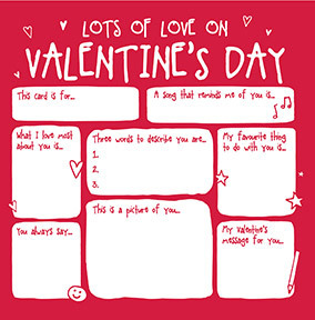 Valentine's Day Prompts Card