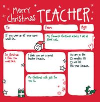 Tap to view Merry Christmas Teacher Card
