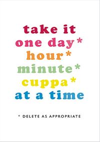 Tap to view One Day at a Time Sympathy Card