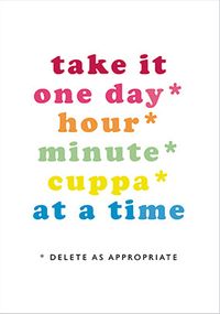 Tap to view One Day at a Time Sympathy Card