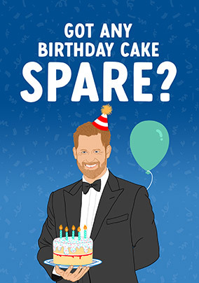 Spare Cake Birthday Card