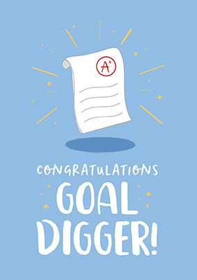 Goal Digger Congratulations Card