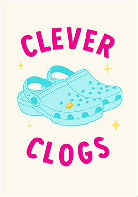Pink Clever Clogs Exam Card