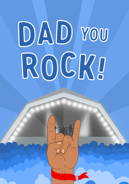 You Rock Father's Day Dad Card