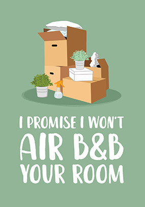 Air B&B Birthday Card