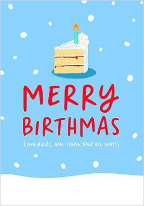 Merry Birthmas Christmas Card