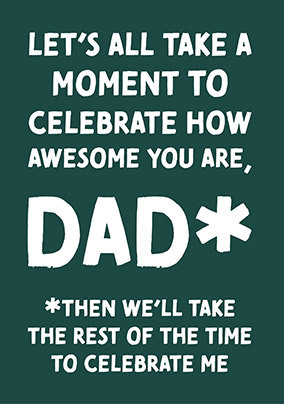 How Awesome You Are Dad Father's Day Card